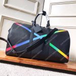 LV Abloh Keepall Bandouliere 50 Taiga Leather