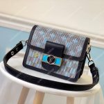 LV Mini Dauphine Blue Monogram Handbag
