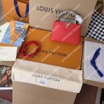 LV Capucines Mini Taurillon Leather Python Rouge