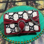 Gucci Dionysus GG Tweed Small Shoulder Bag White/Black