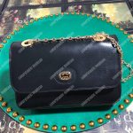 Gucci Leather Small Shoulder Bag Black