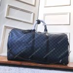 LV Keepall Bandouliere 55 Damier Graphite Canvas