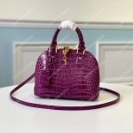 LV Alma BB Crocodilien Brillant Amethyste
