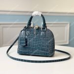 LV Alma BB Crocodilien Brillant Ocean Blue