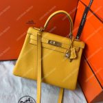 Hermes Kelly 25 Togo Yellow Soleil Gold-toned Hardware