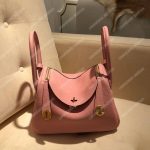 Hermes Lindy 30 Bag Clemence Sakura Pink