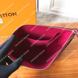 LV Daily Pouch Damier Ebene Raisin - Image 6