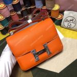 Hermes Constance 18 Bag Epsom Orange Palladium-Hardware