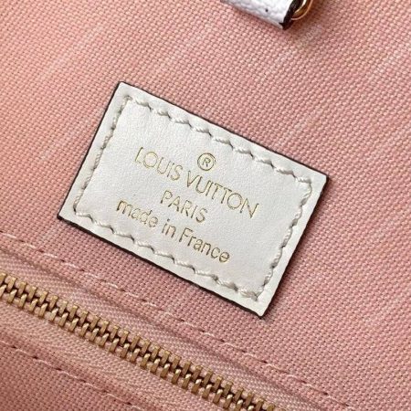 LV Onthego Monogram Toron Handle Rouge Tote Bag GM - Image 9