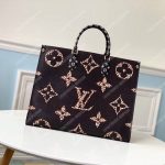 LV Onthego Monogram Black/Brown GM
