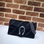 Gucci Dionysus GG Velvet Small Shoulder Bag Black