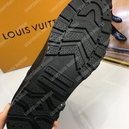 LV Leather Monogram Ankle Boots Black - Image 6