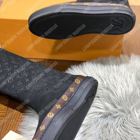 LV Snowball Flat Half Boot Black - Image 9