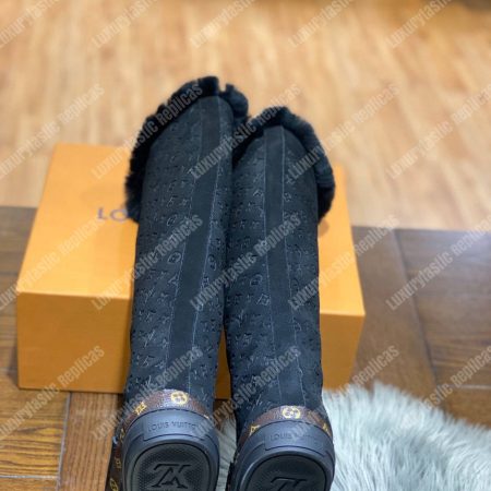 LV Snowball Flat Half Boot Black - Image 7