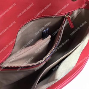 Gucci GG Marmont Medium Matelasse Shoulder Bag Hibiscus Red - Image 8