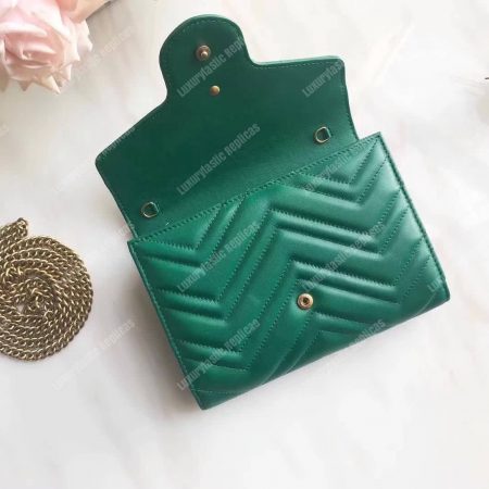 Gucci GG Marmont Matelasse Mini Bag Emerald Green - Image 8