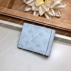 LV Multiple Wallet K45 Taiga Monogram Blanc - Image 3