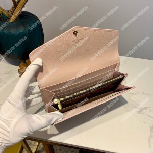 LV Sarah Wallet Damier Ebine Rose Ballerine Pink - Image 8