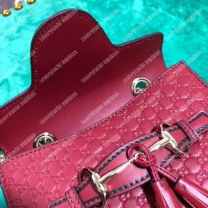 Gucci Emily Mini Micro Guccissima Bag Red - Image 4