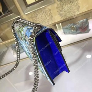 Gucci Dionysus Blue Blooms Print Mini Chain Bag - Image 4