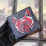 Gucci GG Supreme Wallet with Wolf