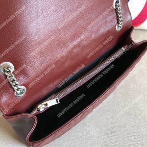 Saint Laurent Classic Large Soft Envelope Dark Red - Image 3