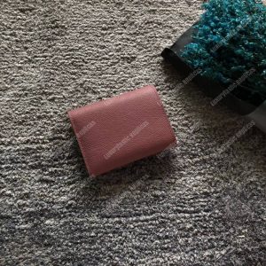 LV MyLockMe Compact Wallet Rose Boudoir Lie de Vin - Image 4