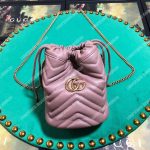 Gucci GG Marmont Mini Bucket Bag Grey