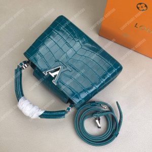 LV Capucines Mini Crocodilien Brillant Cactus - Image 4