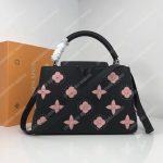 LV Capucines BB Taurillon Monogram Flowers Black