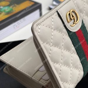 Gucci Leather Card Case With Double G Off-White - Image 3