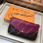 LV Pochette Félicie Monogram Soft Canvas Fuchsia