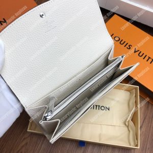 LV Iris Wallet Mahina Leather Ivory - Image 4