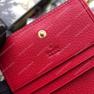Gucci Ophidia GG Flora Card Case Wallet Red - Image 8