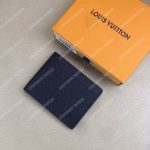 LV Slender ID Wallet Taiga Leather Bleu Marine