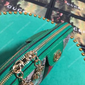 Gucci Ophidia GG Flora Small Shoulder Bag GG Supreme Green - Image 7