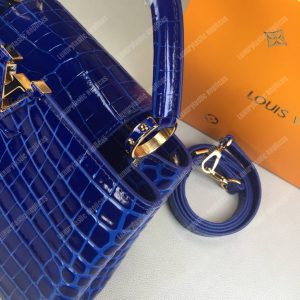 LV Capucines BB Crocodilien Brillant Saphir - Image 7