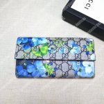 Gucci GG Blooms Continental Wallet Blue