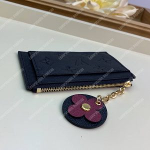 LV Zipped Card Holder Monogram Navy Purple - Image 4