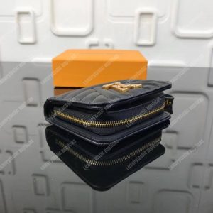 LV New Wave Zipped Compact Wallet Black - Image 3