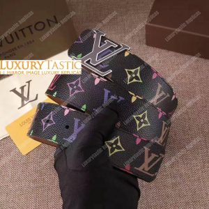LV Initiales 40MM Belt Takashi Murakami Edition Black - Image 4