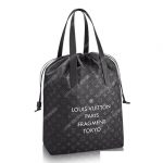 LV Cabas Light Tote Shoulder Bag Monogram Eclipse Canvas