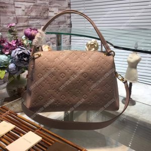 LV Ponthieu PM Monogram Empreinte Leather Vison - Image 5