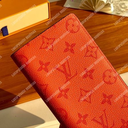 LV Brazza Wallet Orange - Image 3