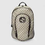 Gucci GG Supreme Interlocking G Backpack Beige/Ebony
