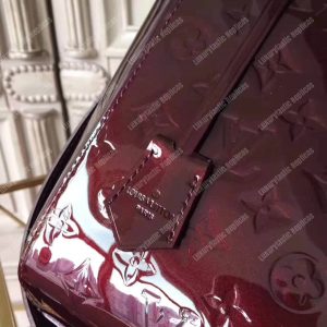 LV Montaigne MM Tote Bag Monogram Vernis Amarante - Image 7