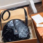 LV Boite Chapeau Souple Monogram Vernis Leather Noir