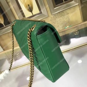 Gucci GG Marmont Medium Matelasse Shoulder Bag Emerald Green - Image 3