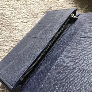 LV Circle signature Brazza Wallet Epi Leather Noir - Image 3