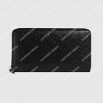 Gucci GG Signature Continental Zip Around Wallet Black